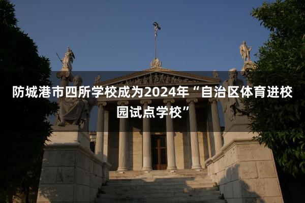 防城港市四所学校成为2024年“自治区体育进校园试点学校”